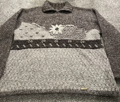 Suéter Pullover Giesswein Austria Tejido Lana Tostado Colores Naturales Mujer Talla 40 Foto 1 de 4