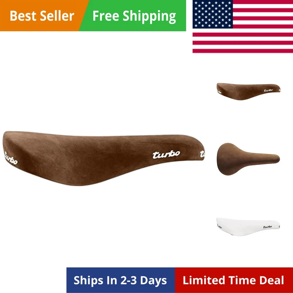 Sillín turbo Selle Italia Vintage 1980, marrón Foto 1 de 4