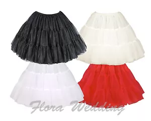 18"L Fancy Gothic Lolita Tutu Petticoat/50s Retro Net Skirt/Rockabily Underskirt - Picture 1 of 5