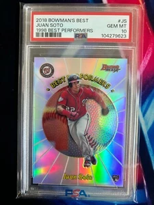 Bowman's Best 2018 - 1998 Best Performers Juan Soto #98BP-JS (RC) - Imagen 1 de 2