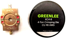 New Greenlee Copper 8 AWG Die Set For 4-Ton Crimper (KC4-8)