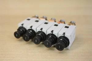 Lot of (5) E-T-A Aircraft 1 Amp Circuit Breakers 483-TC-G11-J25 - Picture 1 of 4