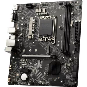More details for msi pro h610m-b ddr4 lga 1700 micro-atx motherboard - black (no accessories) a