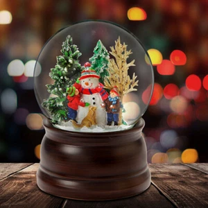 The San Francisco Music Box Company Snowman and Friends Snow Globe - Picture 1 of 2