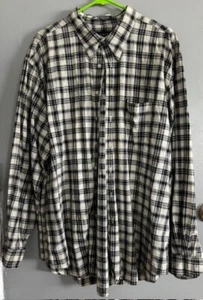 BRANDINI Long Sleeve Button Down Black-White-Grey Shirt - Picture 1 of 3