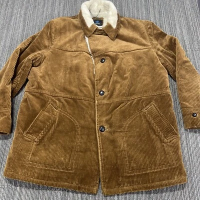 Chaqueta de pana Styled By Cooper para hombre 46 marrón pesada forrada de invierno piel sintética Foto 1 de 4