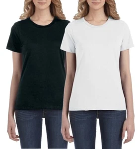 Anvil Ladies Womens Lightweight Fashion Basic Cotton Tee T-Shirt - Picture 1 of 3
