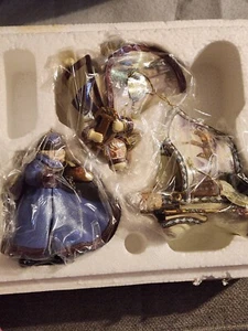 2003 Old World Santa Ornaments Ashton Drake Thomas Kinkade 3 Pcs Set #6 NIB COA - Picture 1 of 13