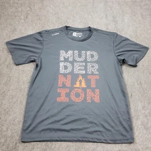 Alanic Shirt Mens Extra Large Gray Red Outdoor Mud Run Runner Marathon Adult - Picture 1 of 8