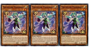 Yugioh - 3X Mandrágora Trickstar - Común - 1ª Edición - FLOD-EN007 - Casi Como Nueva - Imagen 1 de 1