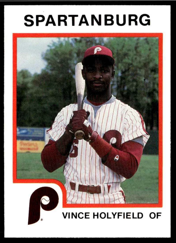 1987 ProCards Vince Holyfield Spartanburg Phillies #1809 - Image 1 of 2