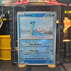 Holograma inverso Pokémon Lapras Paldean Fates TCG 016/091 escarlata y violeta común - Imagen 1 de 6
