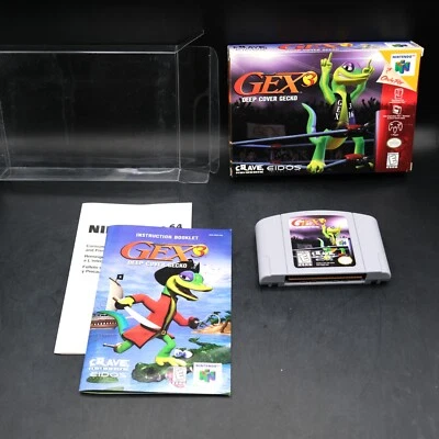 Gex 3: Deep Cover Gecko Complate in Box CIB Manual Nintendo N64 - Image 1 of 4