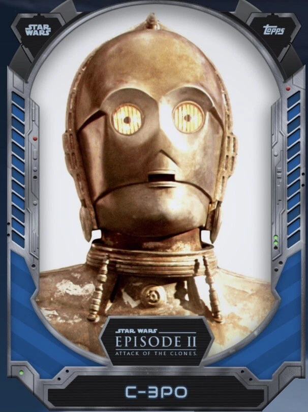 2024 Topps Star Wars Series 1 Tier 2 Blue Hoard 250x C-3PO Digital - Image 1 of 1
