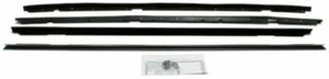 NEW 1979-1985 Buick Riviera Coupe Beltline Felt Weatherstrip Set w/ molding- 4pc - Bild 1 von 1