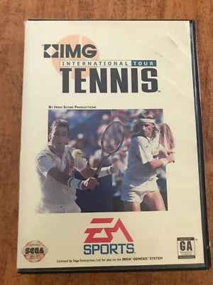 IMG INTERNATIONAL TOUR TENNIS SEGA GENESIS EA SPORTS W/CASE - Image 1 of 2