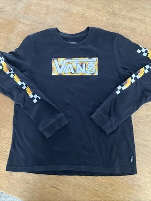 Camiseta Vans Juvenil Talla XL Manga Larga Girasol y Cuadros Foto 1 de 4