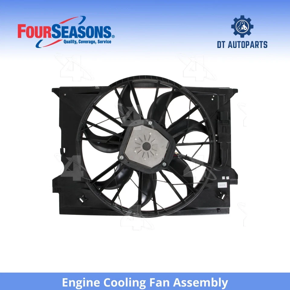 Para 2003-2006 Mercedes-Benz E55 AMG 5.5L conjunto de ventilador de refrigeração do motor 4 estações - Imagem 1 de 4