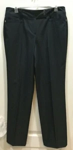 dressbarn Womens Dress Pants Size 16 Dark Gray Wide Waist Zip Fly 70 - Picture 1 of 9