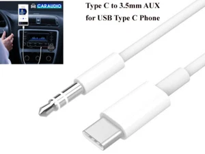 USB Type C to Male 3.5mm Audio Jack Aux Cable Adapter For iPhone 16 Pro Max - Picture 1 of 2