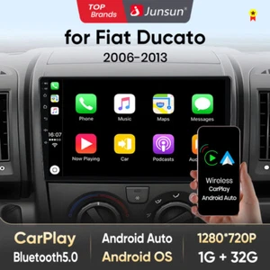 Radio BT CarPlay GPS Android 13 32 GB para Citroen Relé Fiat Ducato Peugeot Boxer - Imagen 1 de 15