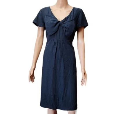 Vestido Bella de seda para mujer BODEN talla 10R azul Oxford EE. UU. Foto 1 de 4