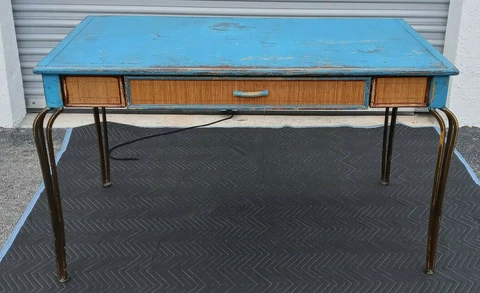 Vintage Mid Century Boho Desk Cover