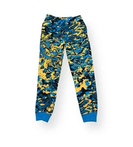 Under Armour Boys Rival Fleece Camo Joggers Size Youth Large Blue orange - Picture 1 of 3