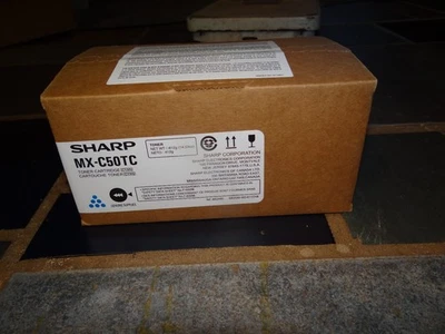 Sharp OEM MX-C50TC CYAN Toner for MX-C407F and MX-C507F New In Box - Image 1 of 3
