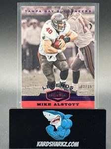 2019 Panini Plates & Patches Legends Mike Alstott #145 Purple #'d /35 Bucs - Bild 1 von 2