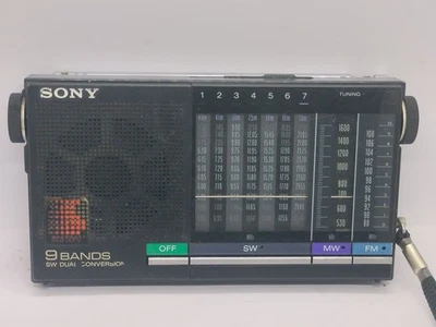 Radio onda corta Sony ICF 4900 funcionando leer para piezas o reparación Foto 1 de 4