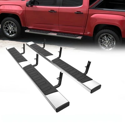 Running Boards Fit for GMC Canyon 2015 2016 2017-2022 Crew Cab ABS Side Steps 6" - Image 1 of 4