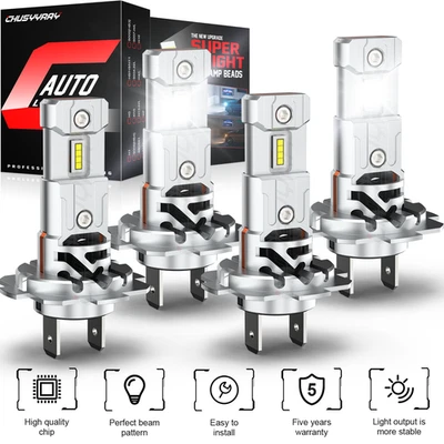 Combo de bombillas LED de haz alto bajo para Mercedes-Benz E500 2003-2012 Foto 1 de 4