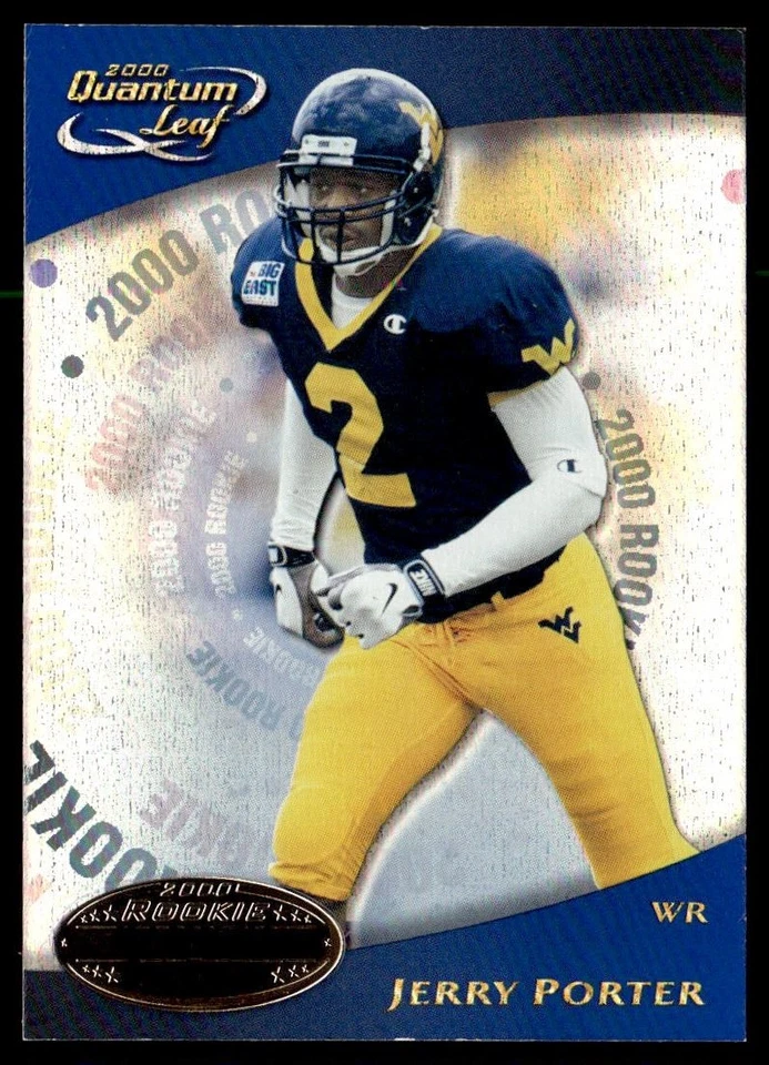 2000 Quantum Leaf Jerry Porter RC Oakland Raiders #334 - Image 1 of 2