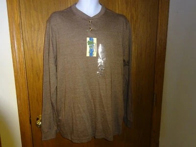 CAMISA HENLEY HOMBRE MOUNTAIN LAKE MARRÓN TALLA M MSP $30.00 Foto 1 de 4