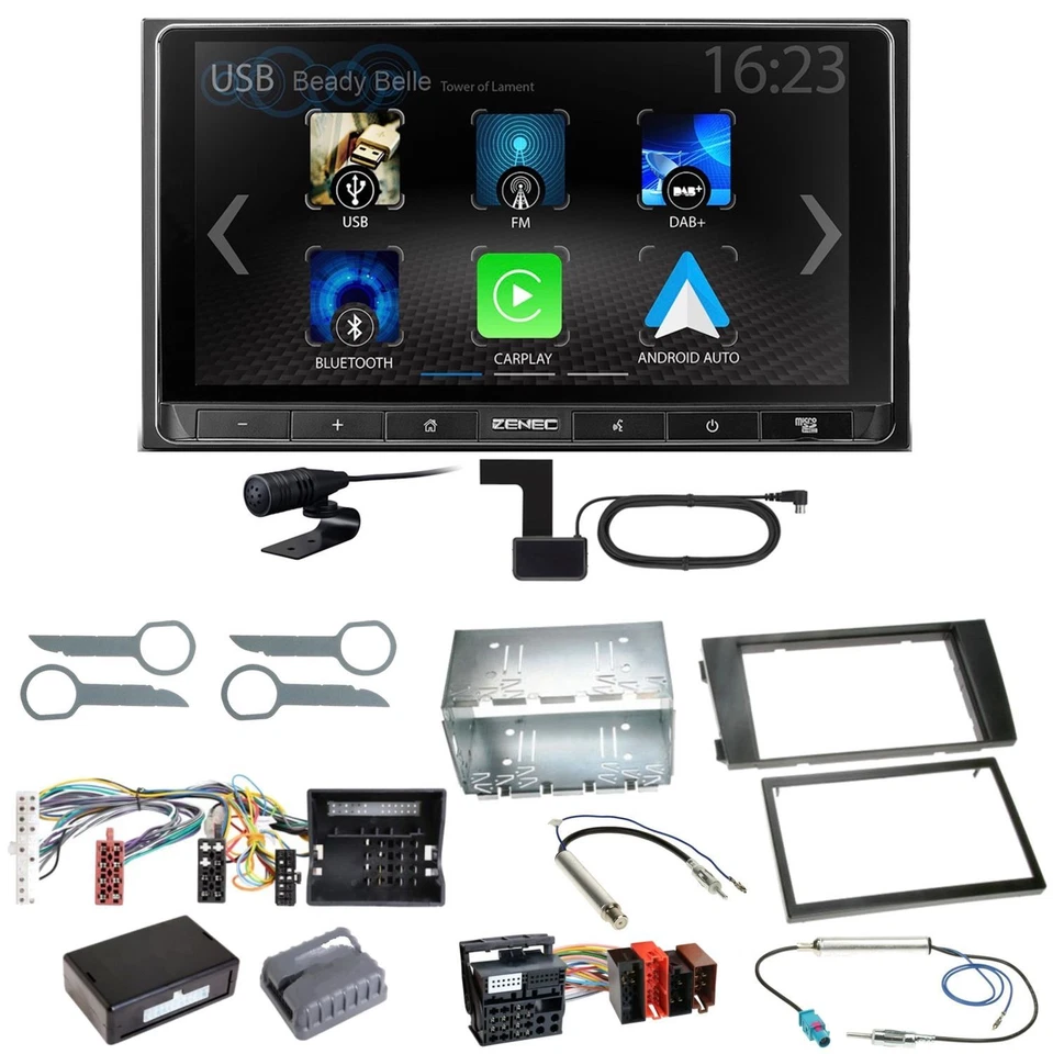 ZENEC Z-N538 Android Auto CarPlay DAB+ Einbauset für Audi A6 4B Facelift - Bild 1 von 1