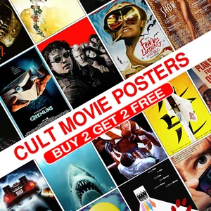 Cult Movie Posters 80s 90s Print Picture Home WallArt Classic Vintage Retro - Picture 1 of 84