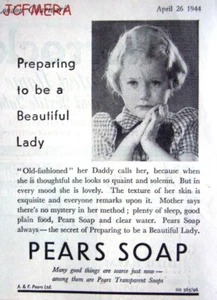 Original WW2 Pears 'TRANSPARENT' SOAP Advert - Small 1944 Print AD - Picture 1 of 1