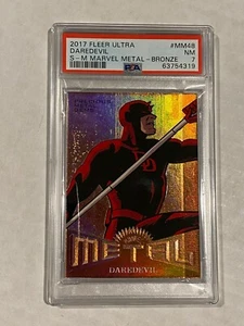 2017 Fleer Ultra Spider-Man Metal BRONZE PMG MM48 DAREDEVIL PSA 7 NM /199💥💥💥* - Bild 1 von 2