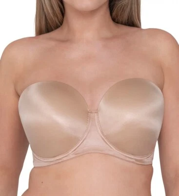 Sujetador moldeado sin tirantes Curvy Kate LATTE Smoothie, EE. UU. 30J, UK 30GG, NUEVO SIN ETIQUETAS Foto 1 de 4