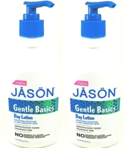 Jason 16oz ea 2PK Gentle Dry Moisture Sensitive skin-Facial Cleanser Day Lotion - Picture 1 of 5