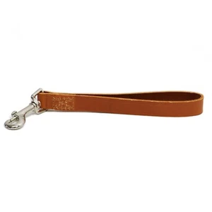 Ancol Classic Leather Tan Hand loop Handle Dog X Short Lead 25cmx19mm upto 50kg - Picture 1 of 2