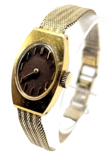Vintage Seiko Ladies Mechanical Gold Tone 17 Jewel Mechanical Wind Up 11-7039 - Picture 1 of 11