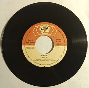 GAZEBO - LUNATIC / WRAP THE ROCK - 1983 SPANISH 7" SINGLE, NEW WAVE - Picture 1 of 3