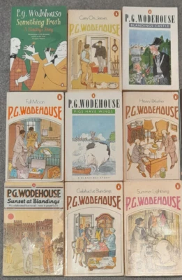 P.G Wodehouse - Mixed Bundle of 9 Books (Inc. Carry on Jeeves, Full Moon....) - Image 1 of 4