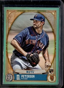 2021 Topps Gypsy Queen #253 David Peterson Turquoise Parallel 132/199 Mets - Picture 1 of 2