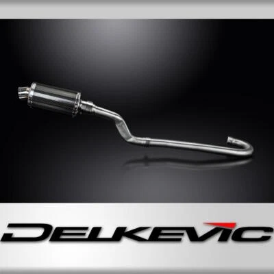 Silenciador oval de carbono Yamaha XT500 TT500 1977-1981 escape completo 9" - Imagem 1 de 4