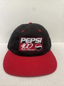 Vtg Pepsi 400 At Daytona Snapback hat cap rare 90s soda pop Drink Nascar Race - Picture 1 of 5