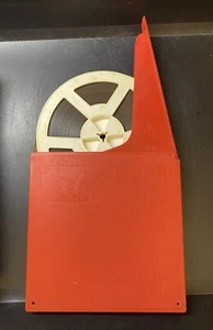 VINTAGE Big 7” Reel To Reel Spool For Recording Tape In Soviet Plastic Box 7,8” - Picture 1 of 11