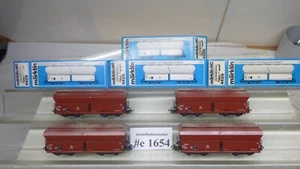 Märklin H0 4 x 4626 Large Capacity Hinged Lid Car, Excellent Condition, Original Packaging -#1654 - Picture 1 of 20